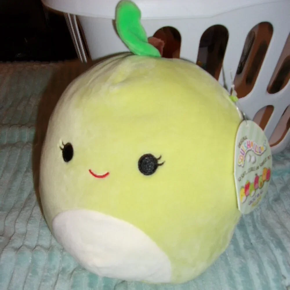 New Squishmallow Ashley Green Apple Fruit Plush Toy